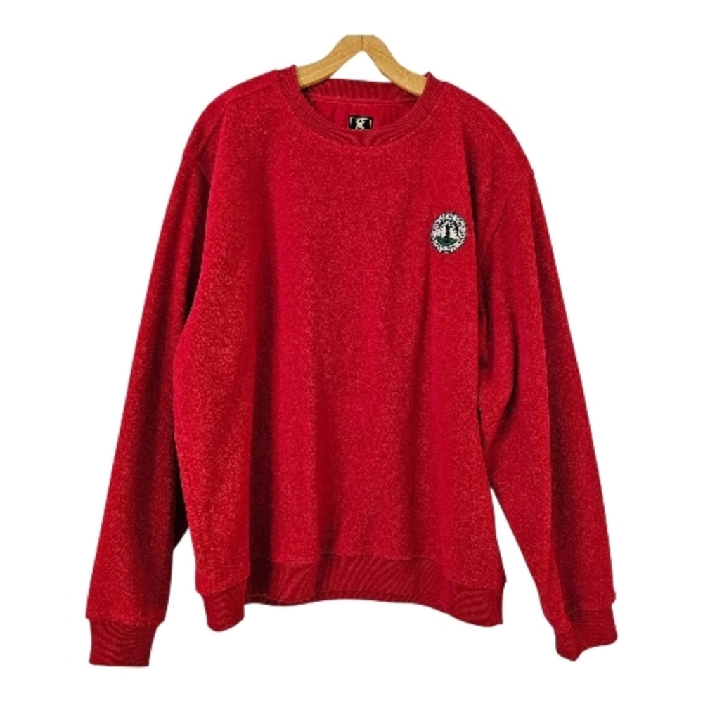 Gear For Sport Celebration Golf Club Fleece Crewneck Sweater Mens L Red Outdoor
